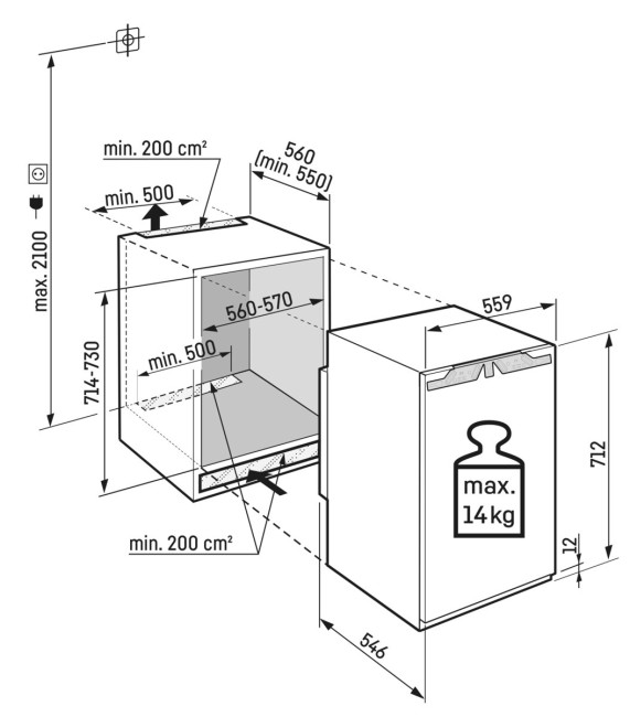 Встраиваемая морозильная камера Liebherr IFNci 3553-22 001