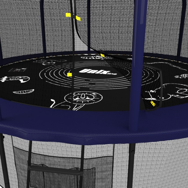 Батут Unix Line Supreme Game 16 ft blue Батут Unix Line Supreme Game 16 ft blue