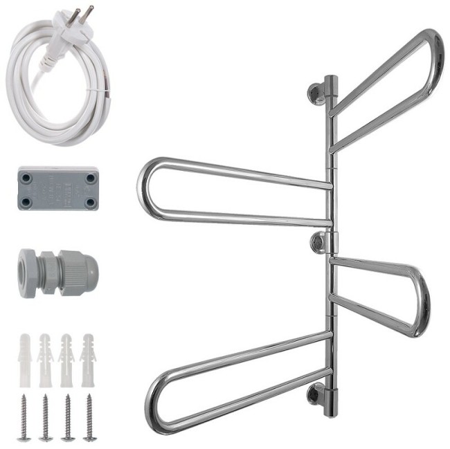 Электрический полотенцесушитель Energy U chrome G4 940x635 хром