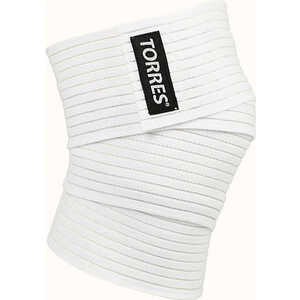 Бинт эластичный Torres (арт.PRL11002), цвет: бело-черный Бинт эластичный Torres (арт.PRL11002), цвет: бело-черный