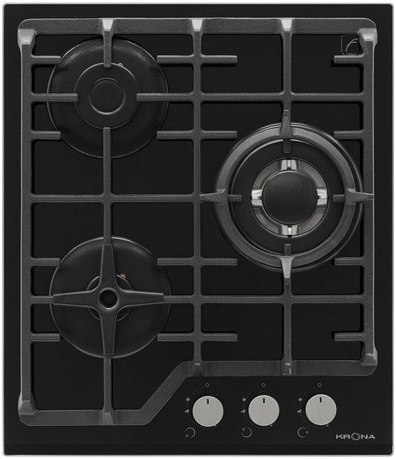 Встраиваемая газовая варочная панель Krona Corniola 45 BL