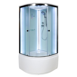 Душевая кабина Deto D10S LED с крышей и подсветкой