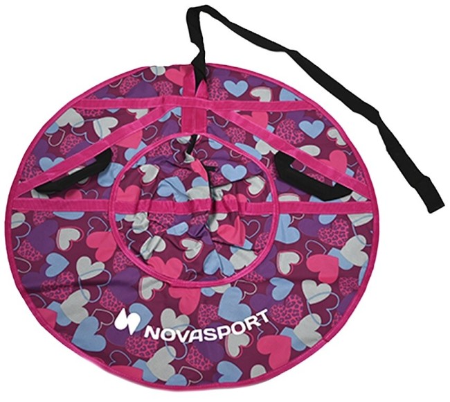 Тюбинг NovaSport CH030.080 серый/сердца (без камеры) Тюбинг NovaSport CH030.080 серый/сердца (без камеры)