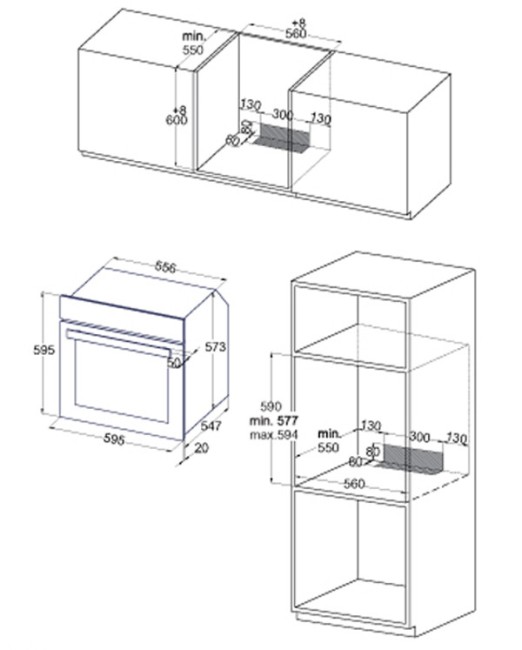 Встраиваемый электрический духовой шкаф Zigmund & Shtain E 149 W