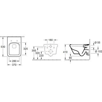 Унитаз подвесной Villeroy & Boch 5685HR01
