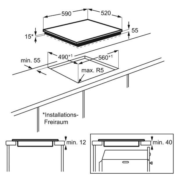 Встраиваемая индукционная варочная панель Zanussi IPZ 6443 KC Встраиваемая индукционная варочная панель Zanussi IPZ 6443 KC