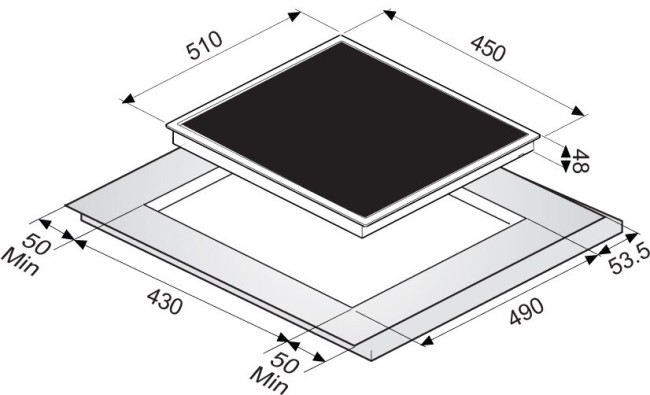 Встраиваемая электрическая варочная панель Zigmund & Shtain CNS 136.45 BA