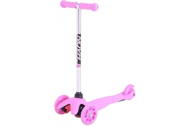 Самокат Novatrack Disco-kids нежно-розовый (120DISCOKIDS.PN9) Самокат Novatrack Disco-kids нежно-розовый (120DISCOKIDS.PN9)