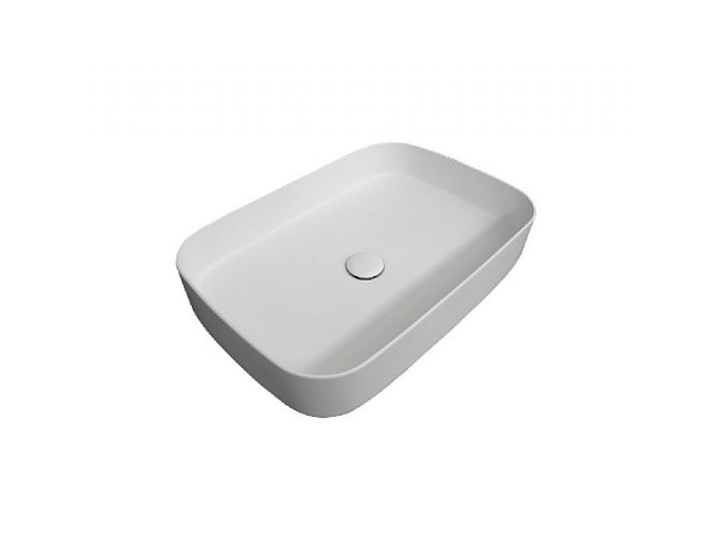 Раковина накладная Cielo SHUI (SHCOLAR60Bia) белый глянцевый