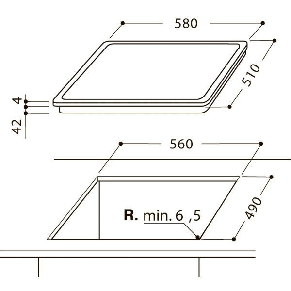 Встраиваемая электрическая варочная панель Whirlpool AKT 8210 LX