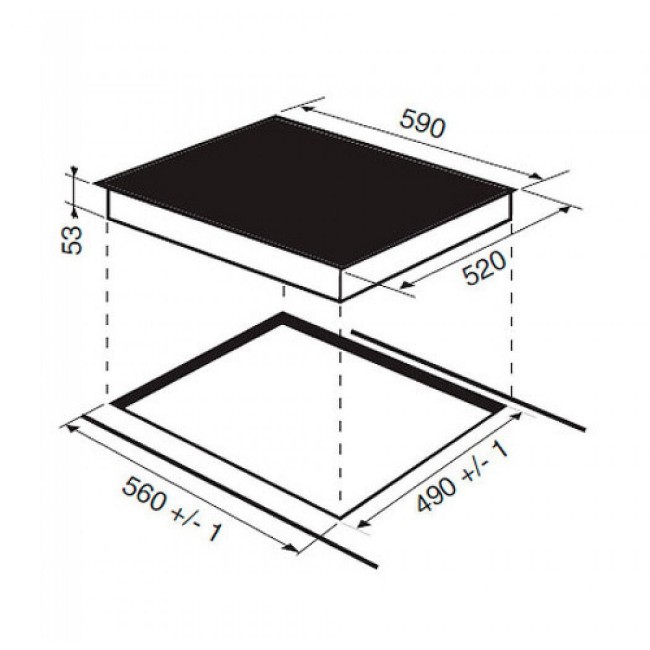 Встраиваемая индукционная варочная панель Hotpoint-Ariston KIC 644 C (CF)