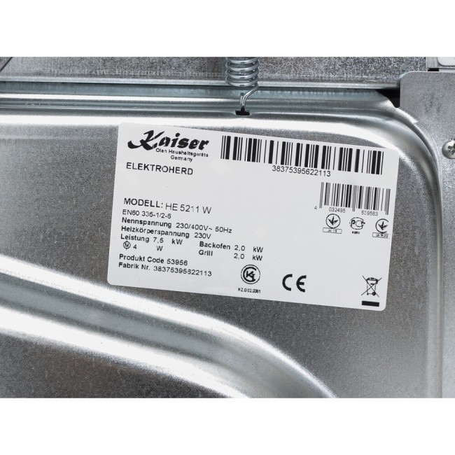 Электрическая плита Kaiser HE 5211 W