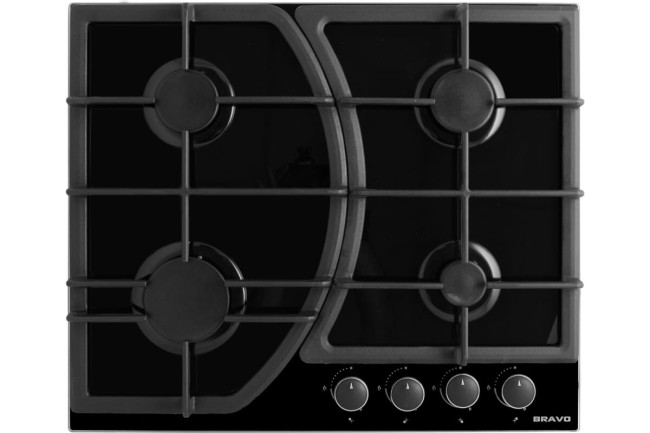 Встраиваемая газовая варочная панель Bravo FGH60G4 B