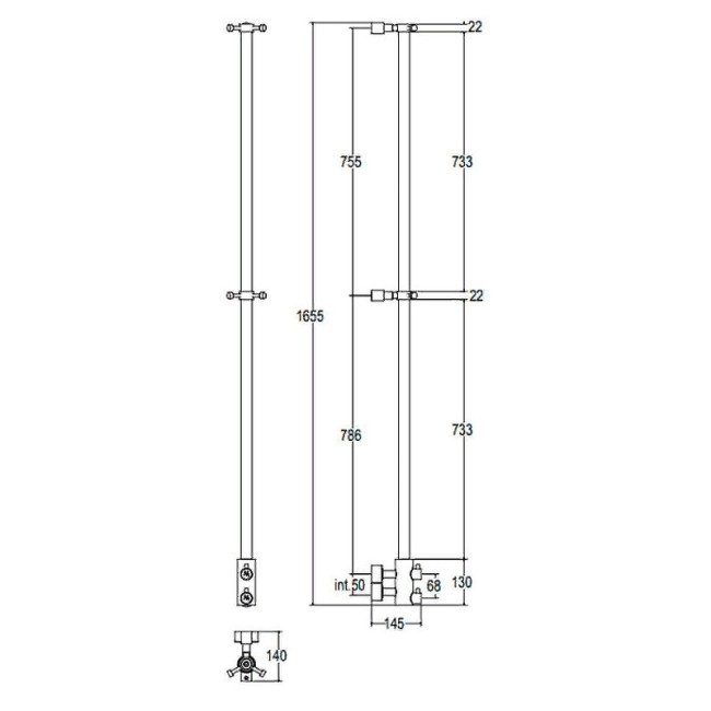 Полотенцесушитель водяной Margaroli 416LGO Полотенцесушитель водяной Margaroli 416LGO