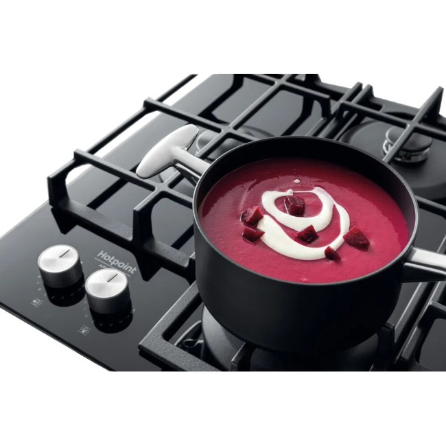 Встраиваемая газовая варочная панель Hotpoint-Ariston HAGS 62F/BK
