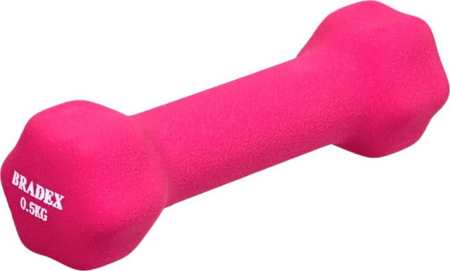 Гантель неопреновая Bradex SF0539 0.5 кг розовый Гантель неопреновая Bradex SF0539 0.5 кг розовый