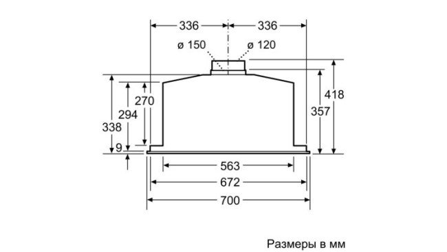 Встраиваемая вытяжка Neff D57ML66N1 Встраиваемая вытяжка Neff D57ML66N1