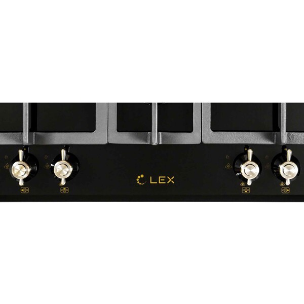 Встраиваемая газовая варочная панель Lex GVG 643C BL