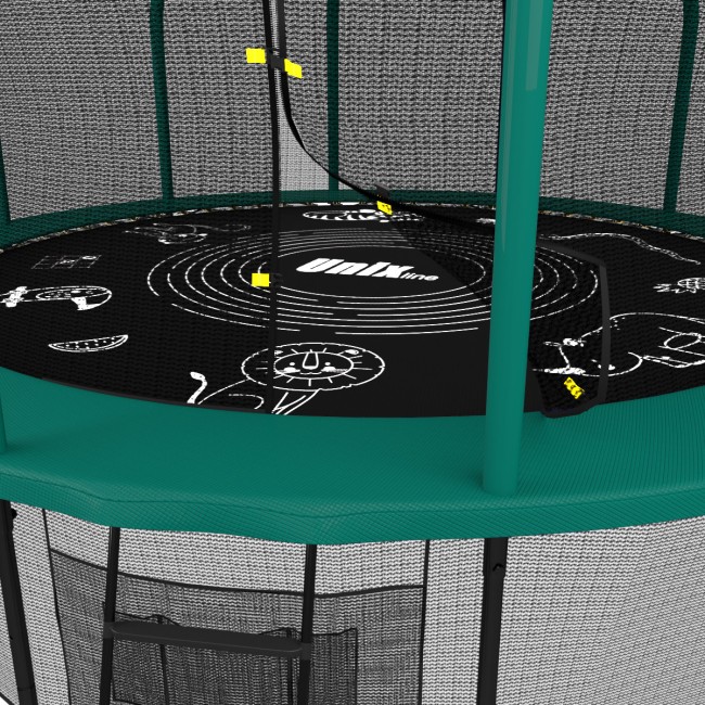 Батут Unix Line Supreme Game 14 ft green Батут Unix Line Supreme Game 14 ft green