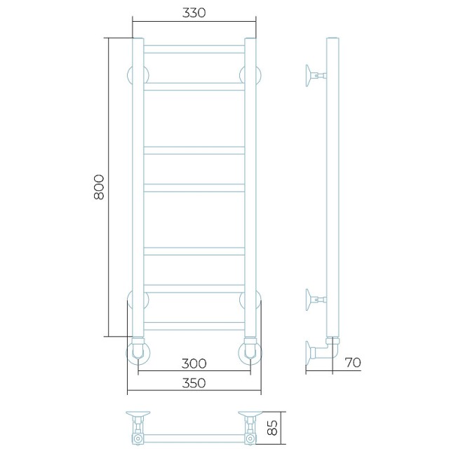 Водяной полотенцесушитель Larusso Имидж П7 (4670078535719) Водяной полотенцесушитель Larusso Имидж П7 (4670078535719)
