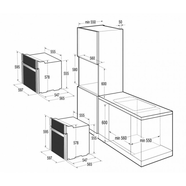 Встраиваемый электрический духовой шкаф Gorenje BO 73 W Встраиваемый электрический духовой шкаф Gorenje BO 73 W