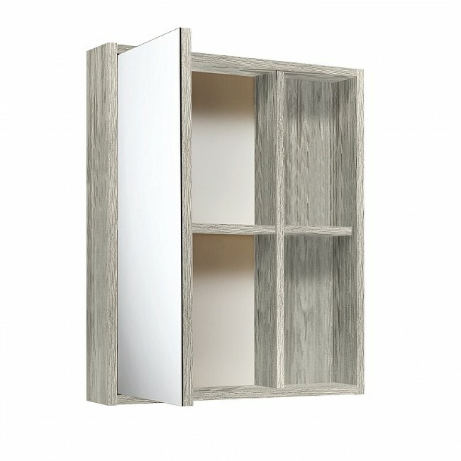 Зеркальный шкаф Runo Эко 52 скандинавский дуб (00-00001185) Зеркальный шкаф Runo Эко 52 скандинавский дуб (00-00001185)