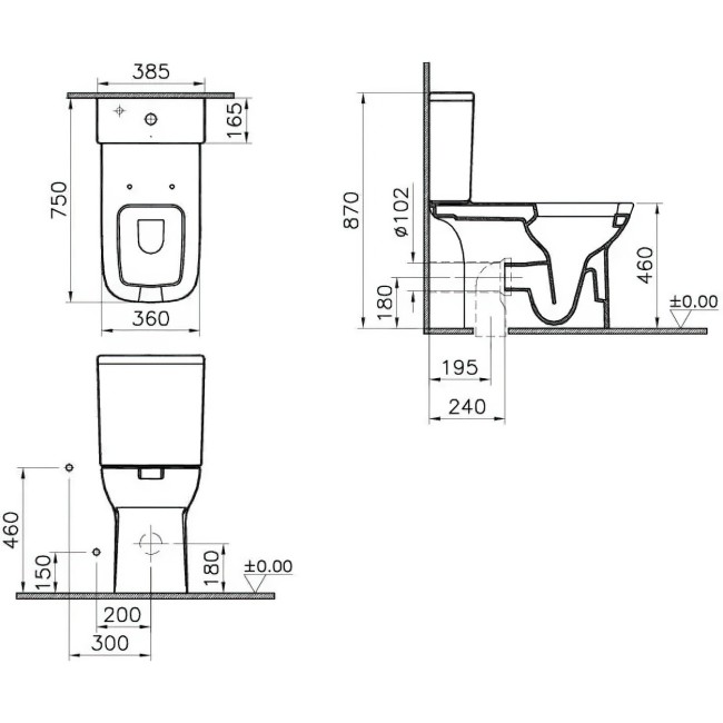 Унитаз Vitra S 20 для инвалидов (5293B003-0075) Унитаз Vitra S 20 для инвалидов (5293B003-0075)
