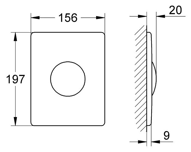 Клавиша смыва Grohe 38445 SD 0 Клавиша смыва Grohe 38445 SD 0