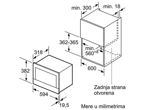 Встраиваемая микроволновая печь Bosch BFR634GS1 Встраиваемая микроволновая печь Bosch BFR634GS1