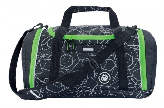 Сумка спортивная Coocazoo SporterPorter Laser Reflect Solar зеленый/черный Сумка спортивная Coocazoo SporterPorter Laser Reflect Solar зеленый/черный