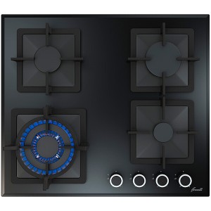 Встраиваемая газовая варочная панель Fornelli PGT 60 Calore BL