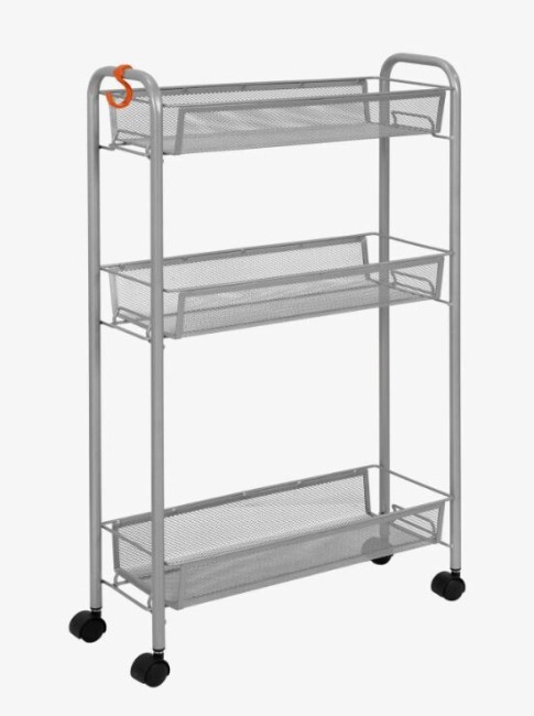 Этажерка ЗМИ Ладья 1 К на колесиках серая Э 321 Этажерка ЗМИ Ладья 1 К на колесиках серая Э 321