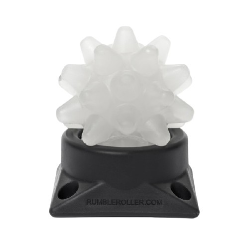 Массажный мяч с подставкой RumbleRoller Original Beastie Ball стандартный/белый