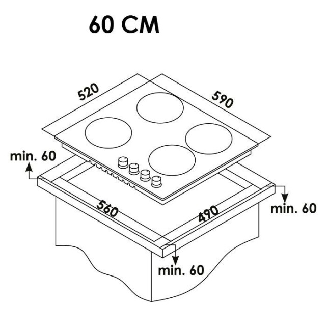 Встраиваемая электрическая варочная панель Smart Life KSL E6401B Встраиваемая электрическая варочная панель Smart Life KSL E6401B