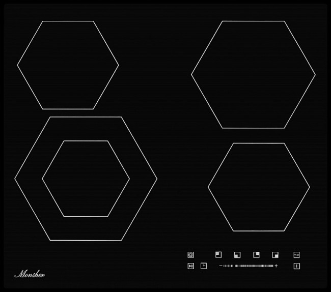 Встраиваемая электрическая варочная панель Monsher MHE 6012 Встраиваемая электрическая варочная панель Monsher MHE 6012