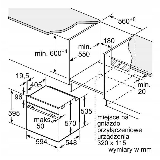 Встраиваемый электрический духовой шкаф Bosch HRA3340B0
