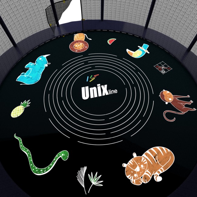 Батут Unix Line Supreme Game 14 ft blue