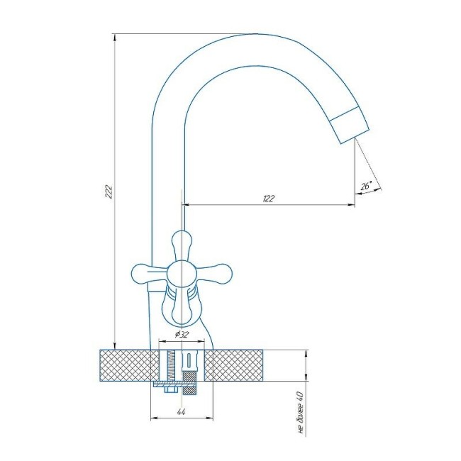 Смеситель для раковины Сантаком Stomega 1119