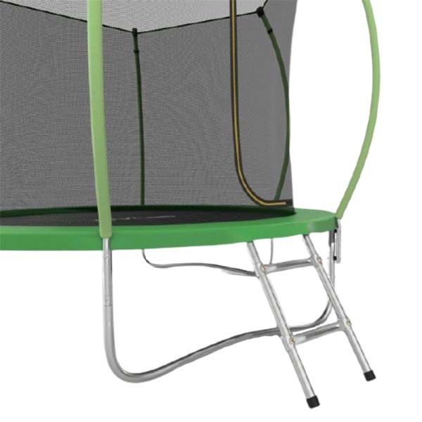 Батут Evo Jump Internal 8ft зеленый с внутренней сеткой и лестницей