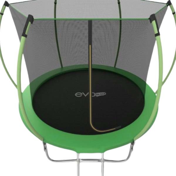 Батут Evo Jump Internal 8ft зеленый с внутренней сеткой и лестницей