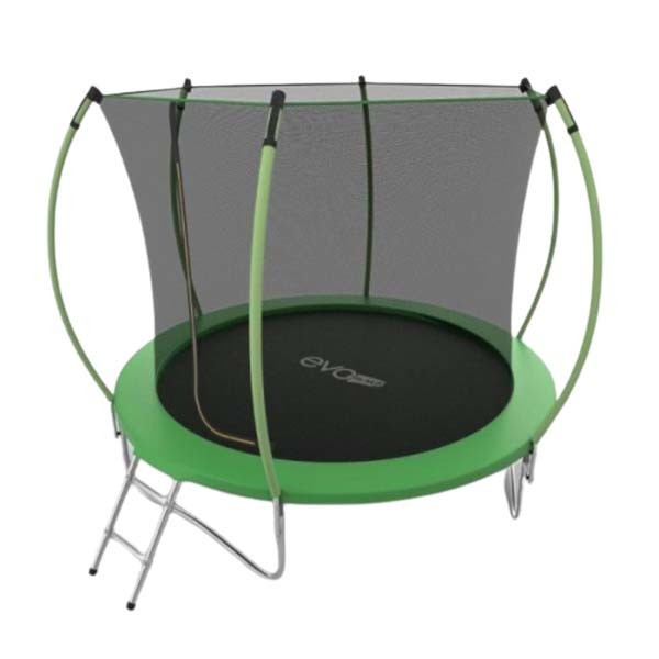 Батут Evo Jump Internal 8ft зеленый с внутренней сеткой и лестницей