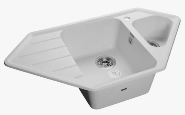 Кухонная мойка GranFest Corner GF-C-950E белый Кухонная мойка GranFest Corner GF-C-950E белый