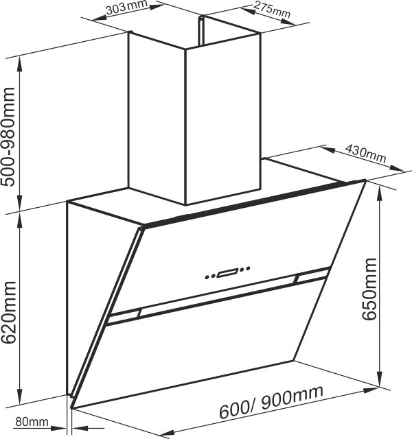Каминная вытяжка Kaiser AT 6407 N FW