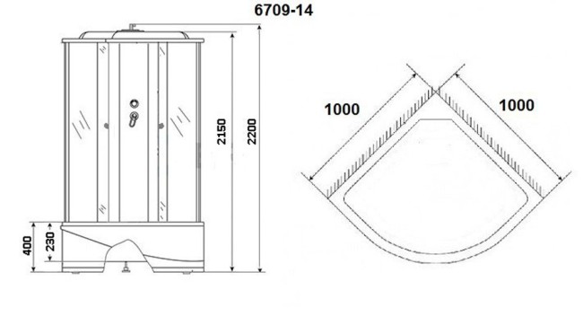 Душевая кабина Niagara NG-6709-14