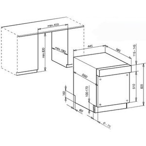 Встраиваемая посудомоечная машина Kaiser S 45 I 83 XL