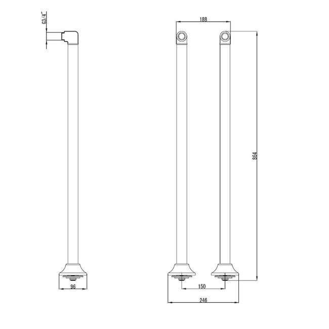Комплект колонн Lemark LM8565C