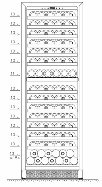 Винный шкаф MC Wine W180DB