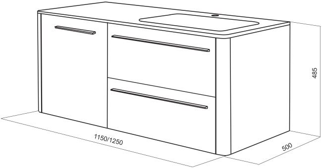 Тумба под раковину AM.PM Awe M15FHR1153VF венге