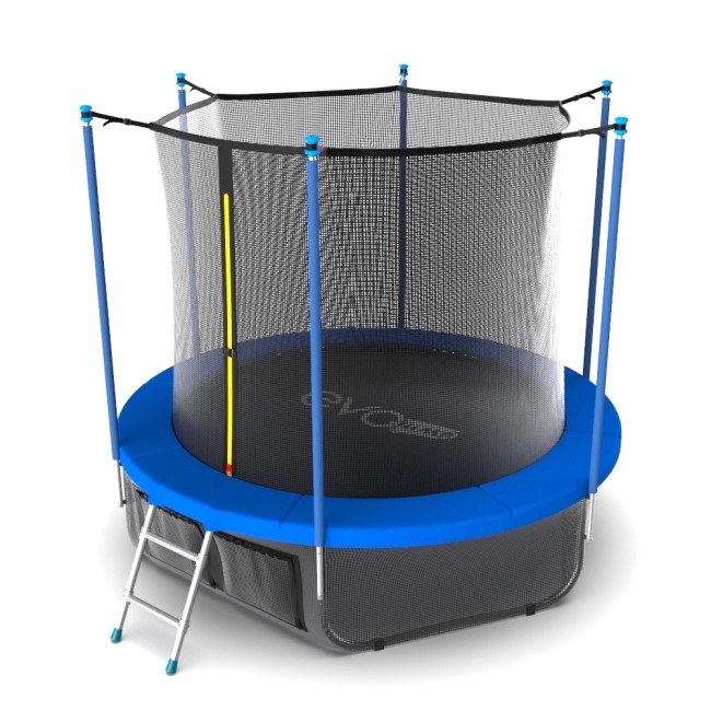 Батут Evo Jump Internal 8ft Lowernet синий + сетка