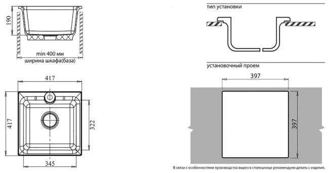 Кухонная мойка GranFest GF-P-420 салатовый Кухонная мойка GranFest GF-P-420 салатовый